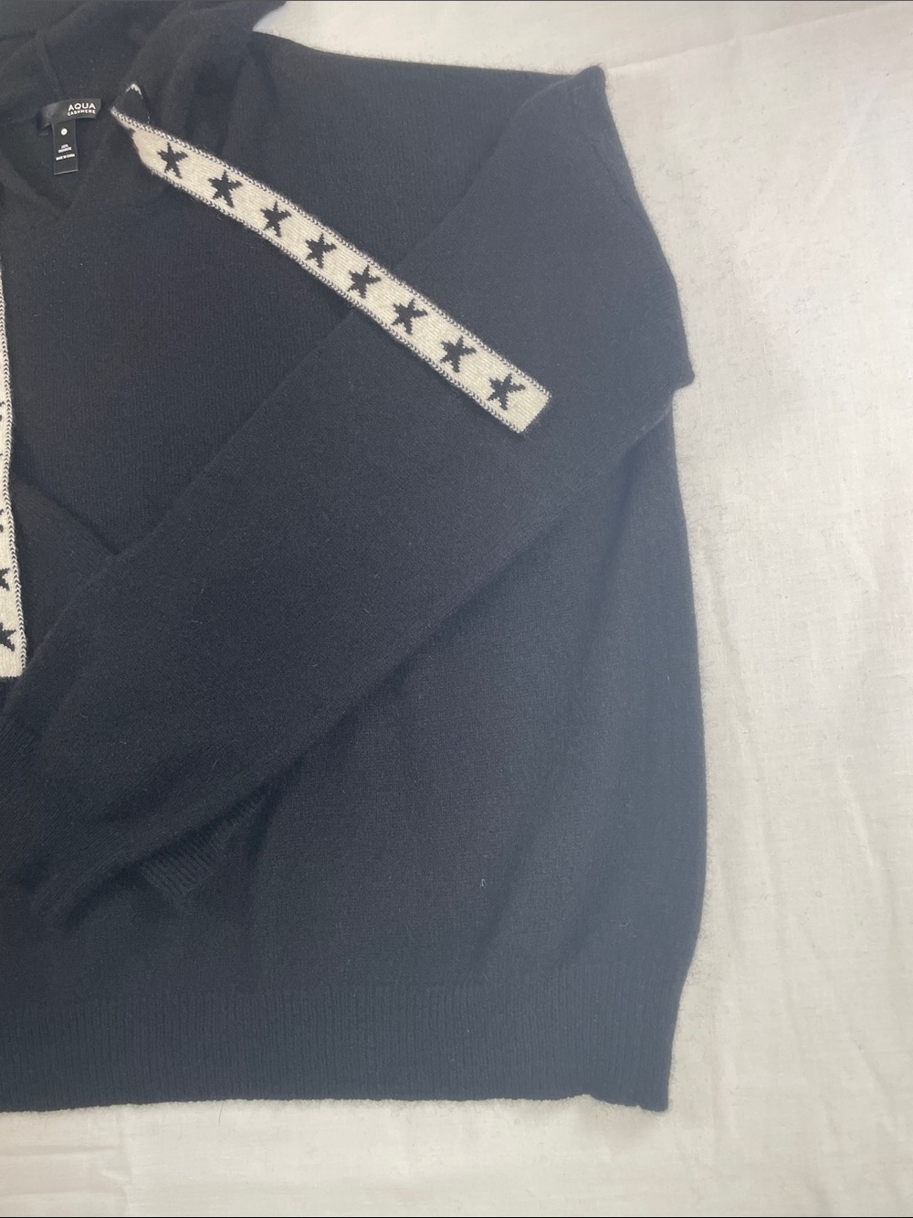 Hoodie Cashmere Oversized Black Jumper Sweater WL - Picture 8 of 10